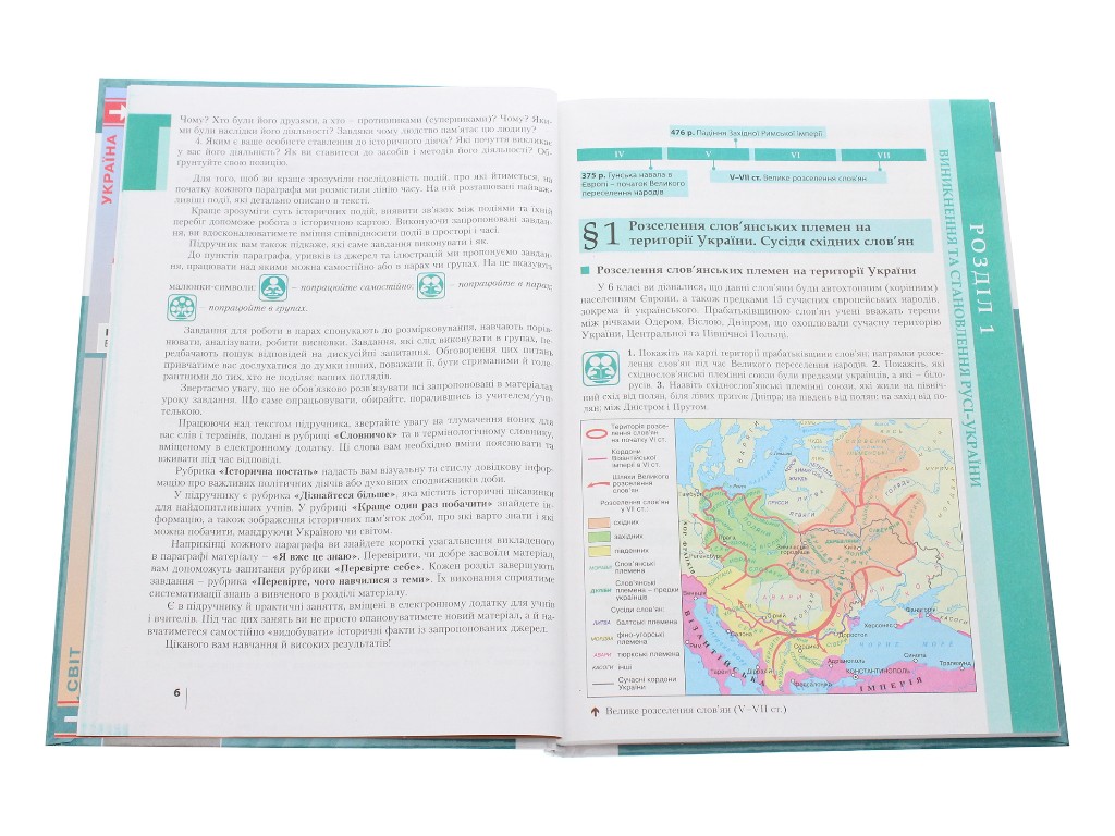 Учебник "История Украины", 7 класс, В. Власов, О. Панарин, Литера