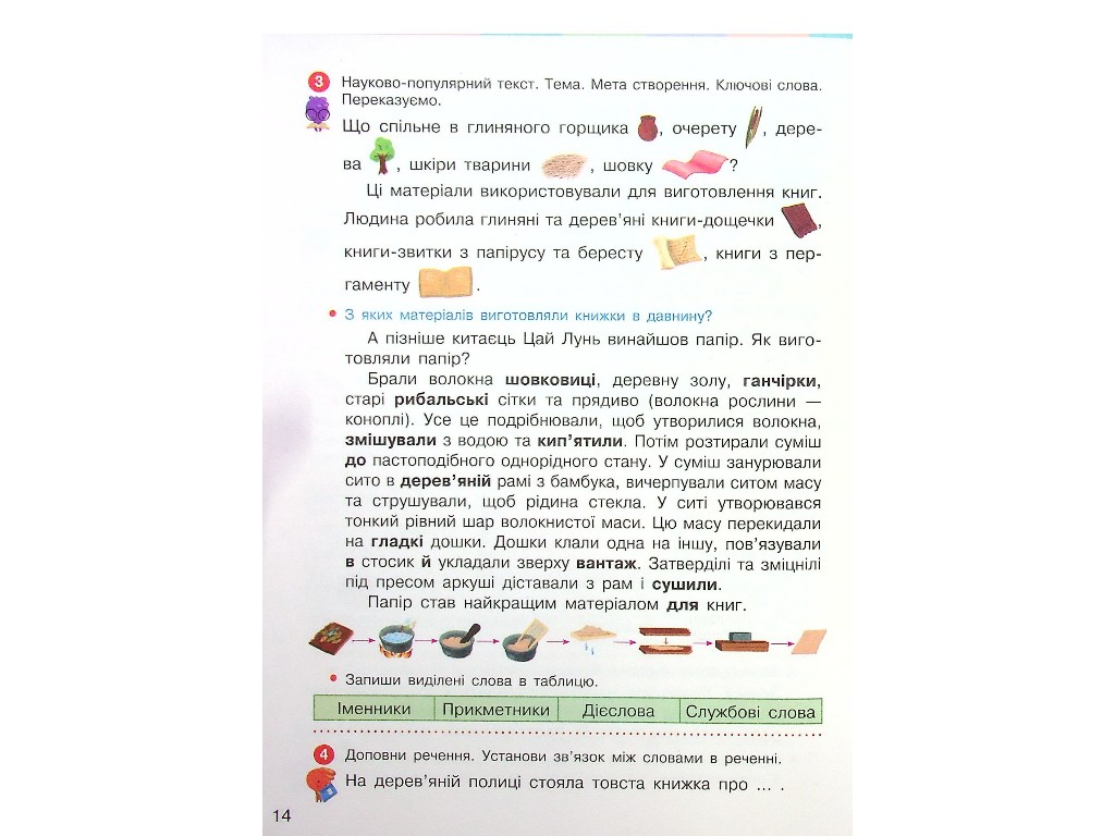 Учебник "НУШ Украинский язык и чтение", 4 класс, Часть 1, Большакова И. А., Ранок