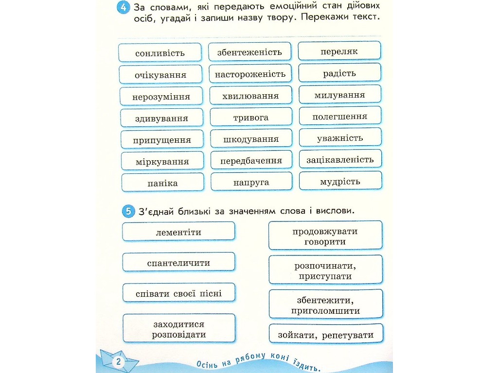 Робочий зошит "Українська мова та читання", 4 клас НУШ ч.2, Н. Царевська, Ранок