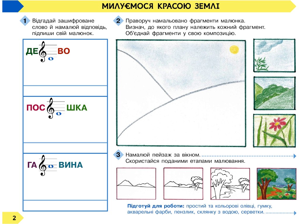 Тетрадь-альбом "Искусство", НУШ, 4 класс, В. Воронкович, Ранок