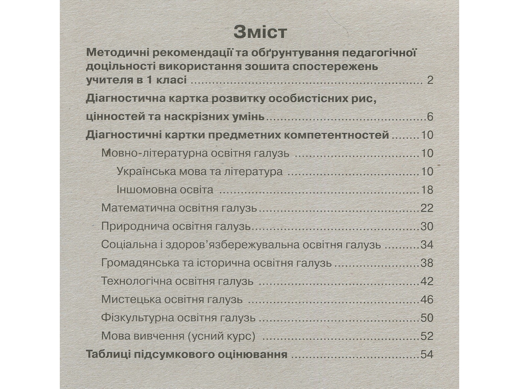 Посібник "Зошит спостережень учителя 1 клас", О. М. Мірошникова, Ранок