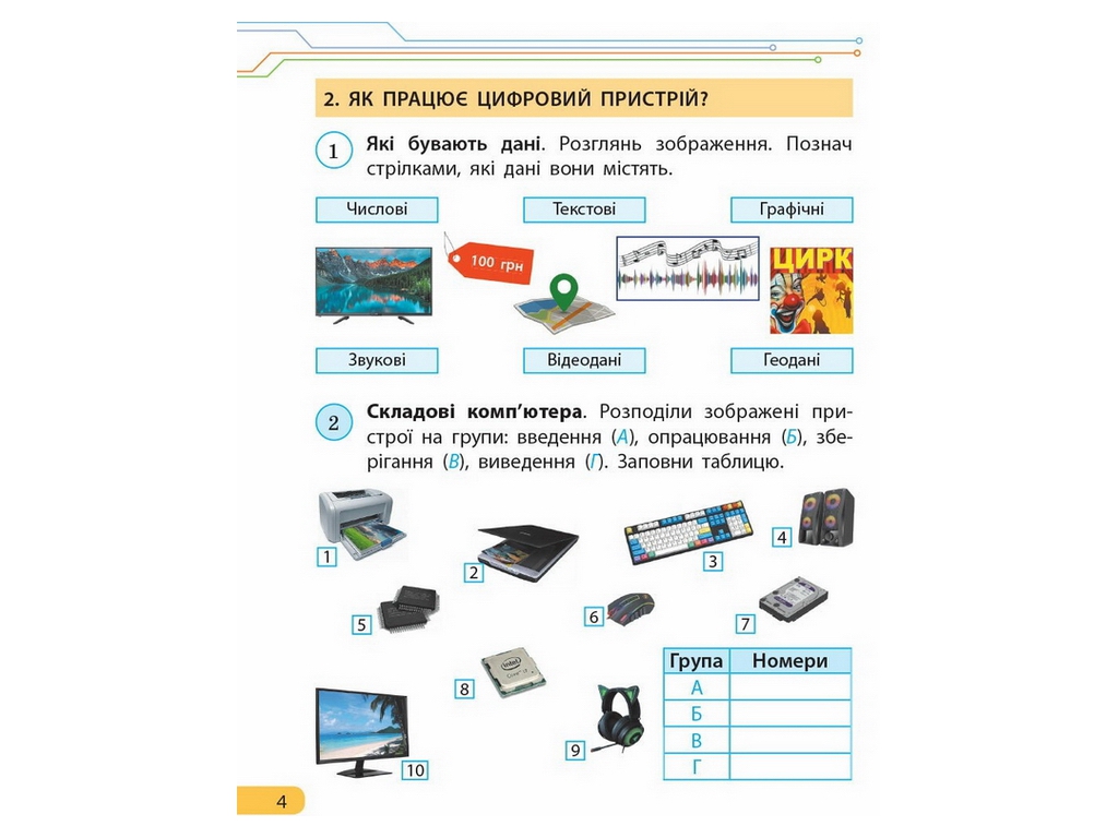 Робочий зошит "Інформатика", 4 клас, О. Браслсвська, Л. Бєлова, В. Ромашева, Ранок