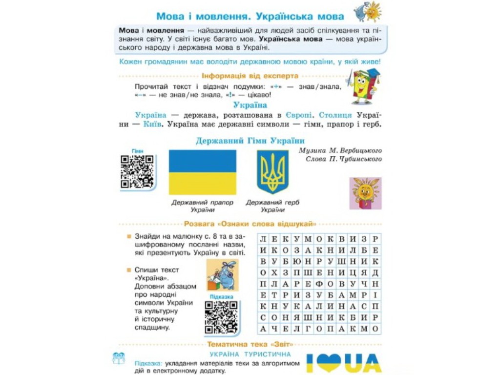 Посібник "Українська мова та читання", НУШ, 4 клас, частина 1, Г. Іванців, Ранок