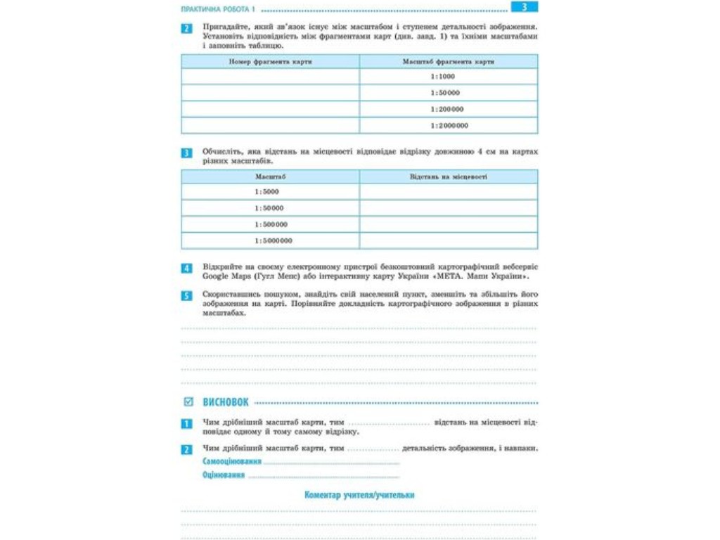 Зошит "Географія", 6 клас, О. Стадник, Г. Довгань, Ранок