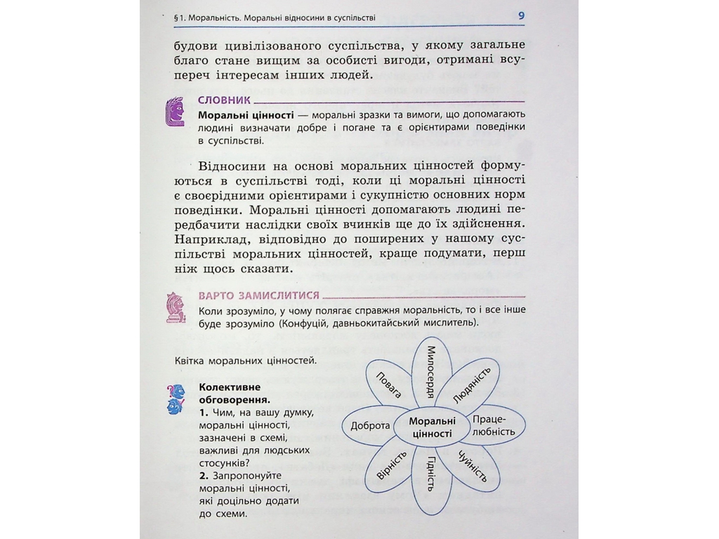 Підручник "Етика", 6 клас, О. Мартинюк, О. Гісем, Ранок