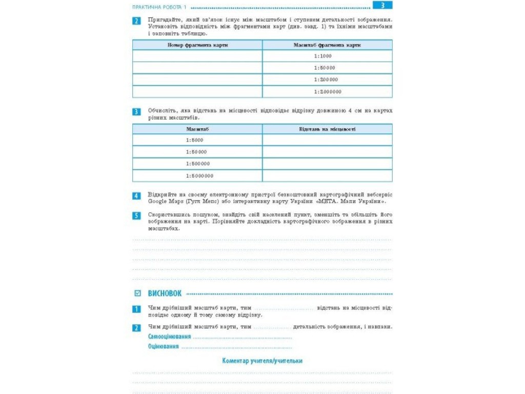Зошит для практичних робіт "Географія", 6 клас, Г. Довгань, О. Стадник, Ранок