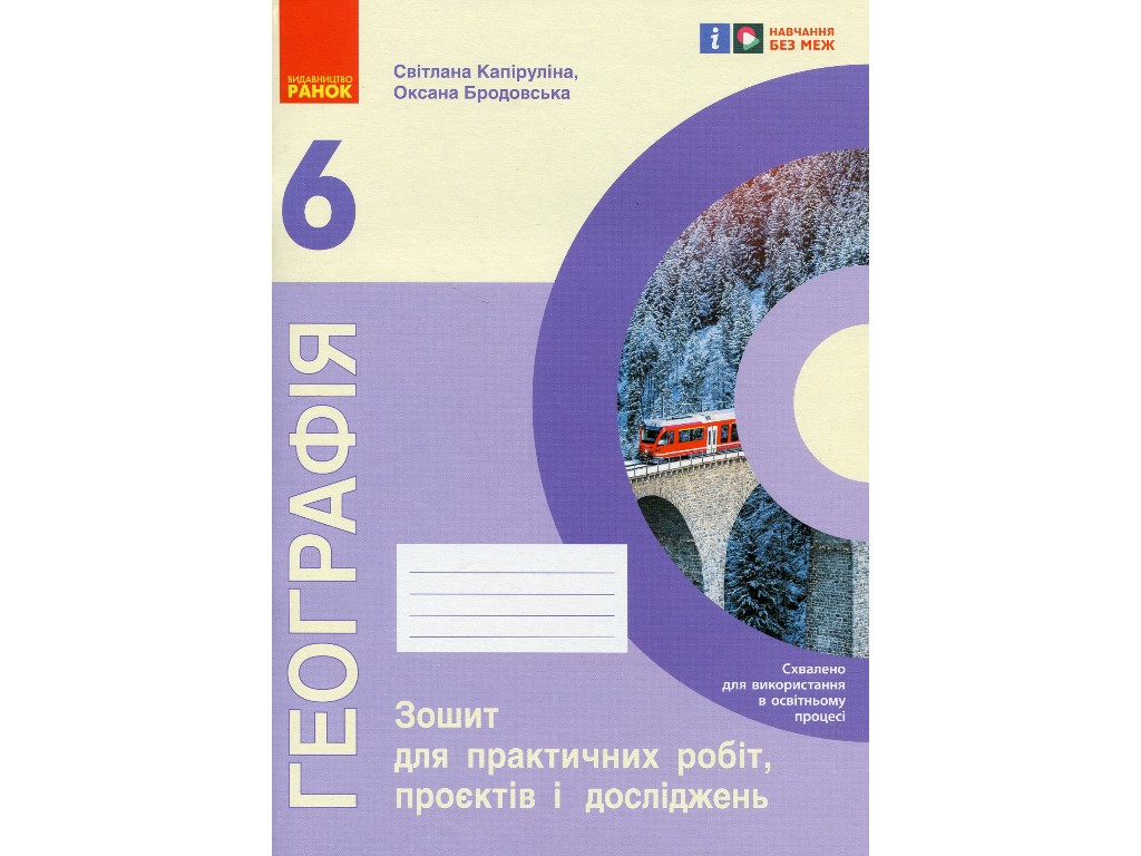 Робочий зошит "Географія", 6 клас, практичні роботи, С. Куртей, О. Бродовська, Ранок