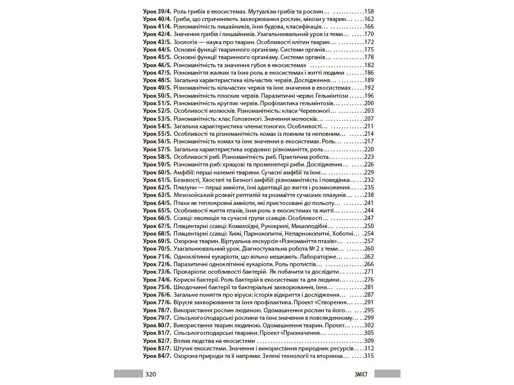Пособие "Книга учителя. Биология. 7 класс", Л. В. Довгаль, А. Н. Самойлов, Ранок