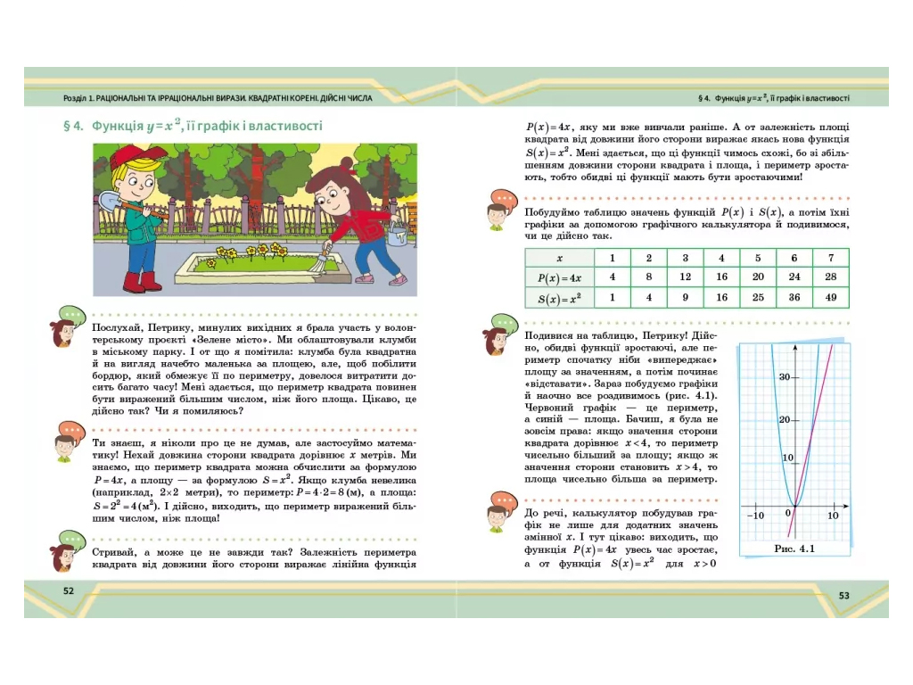 НУШ 8 класс, Математика, Учебник интегрированного курса, Часть 1, Школьный О.В, Ранок