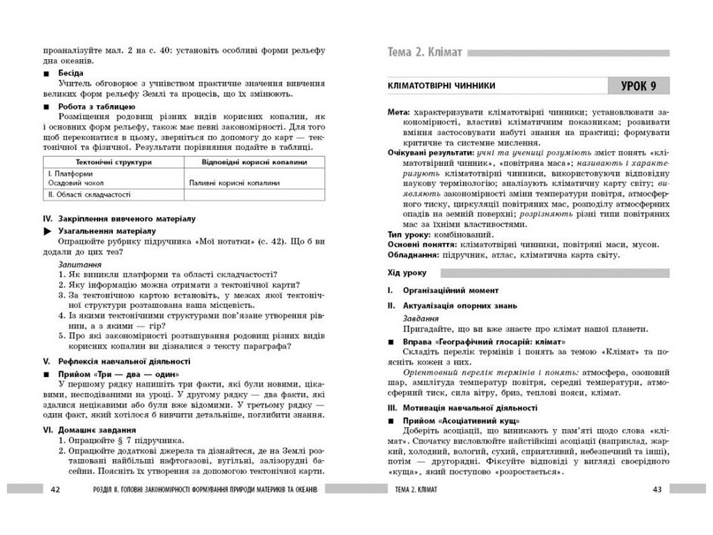НУШ 7 класс "География. Разработки уроков", Ранок учебная