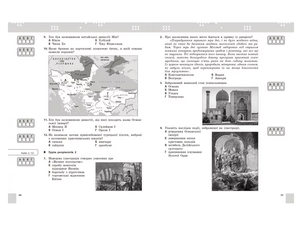 НУШ 7 класс, Всемирная история. Текущая и итоговая оценка по группам результатов.