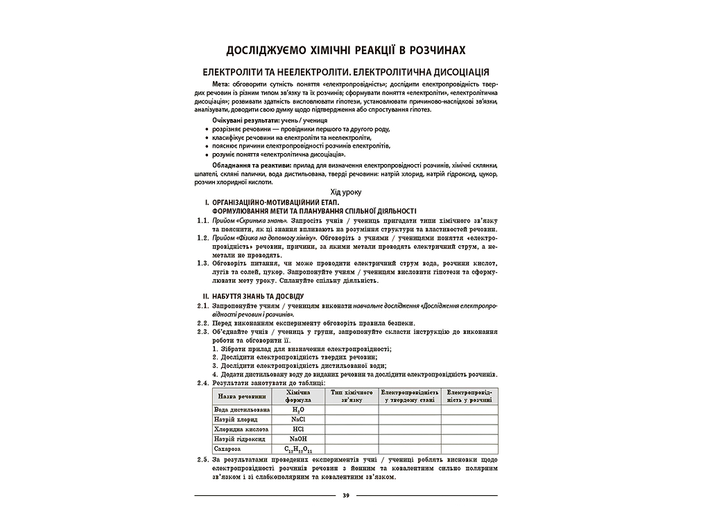 Мій конспект, Матеріали до уроків, Хімія, 9 клас, Основа ХМР003
