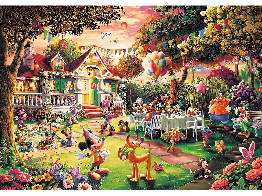 Пазли Trefl Premium Plus Disney День народження Міккі Мауса, 1000 елементів
