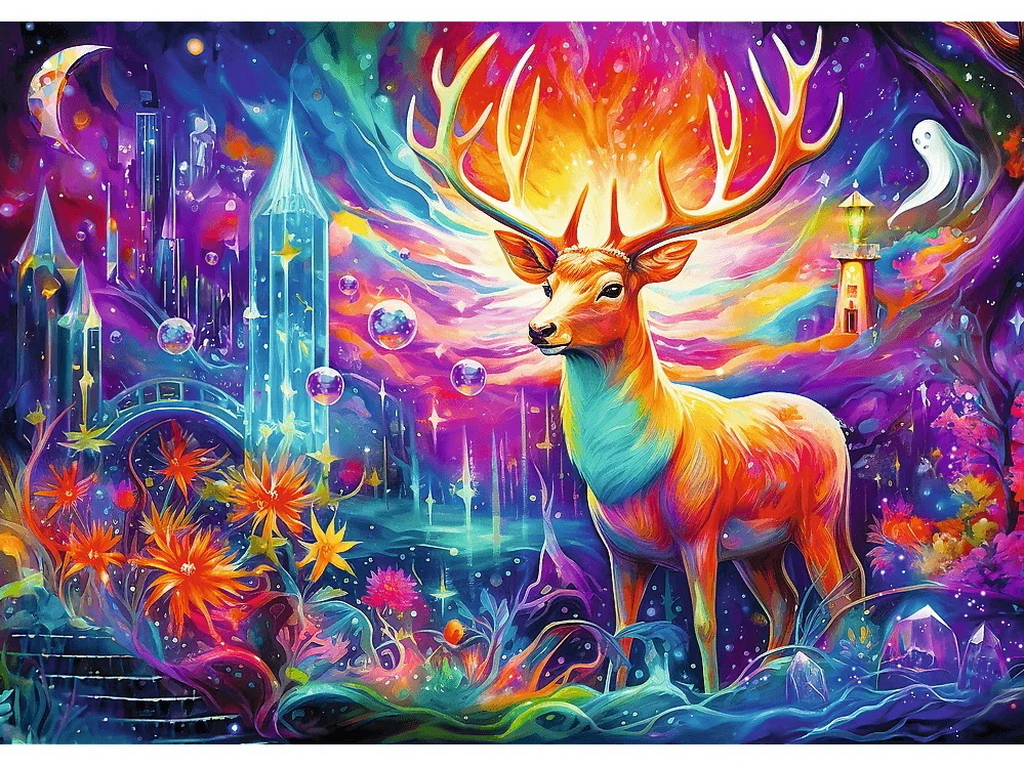 Пазлы Trefl Dreamscapes Мистический олень, 1000 элементов