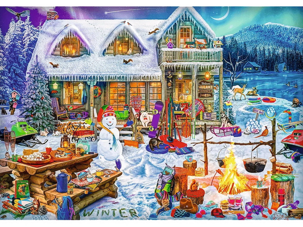 Пазлы Trefl XMAS Зимнее время, 1000 элементов