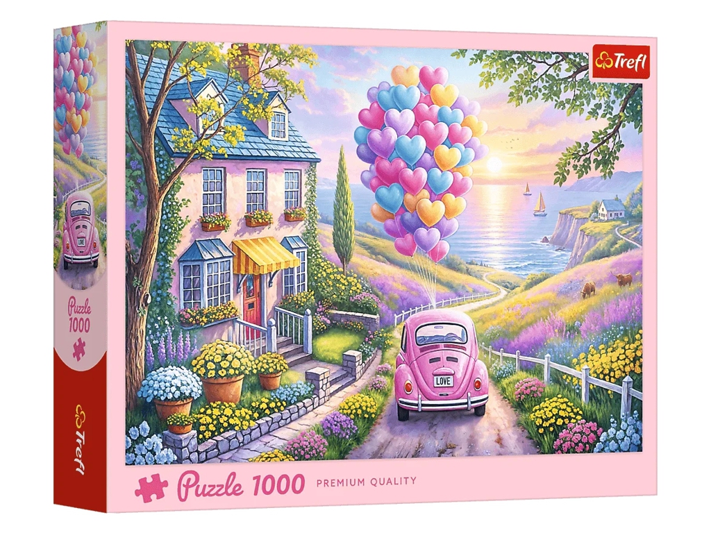 Пазли 1000 елементів, Романтична поїздка, Trefl 09719