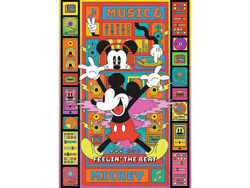 Пазлы Trefl Mickey and Friends Почувствуй ритм с Микки Маусом, 1000 элементов