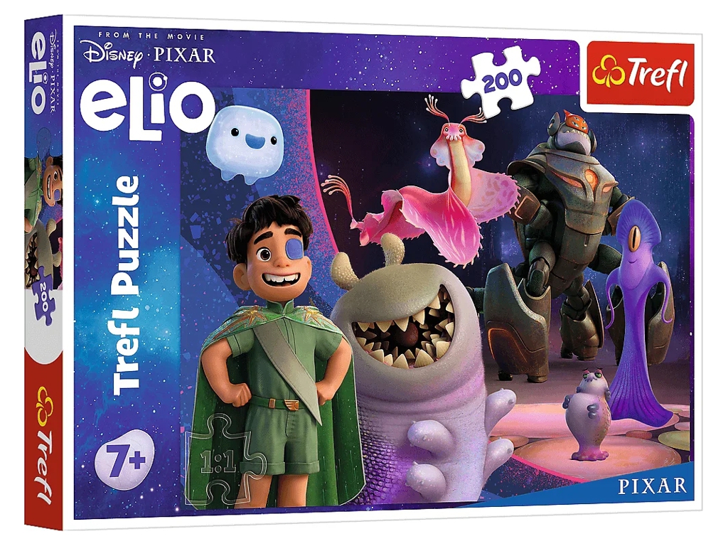 Пазли Trefl Disney Еліо в далекій галактиці, 200 елементів
