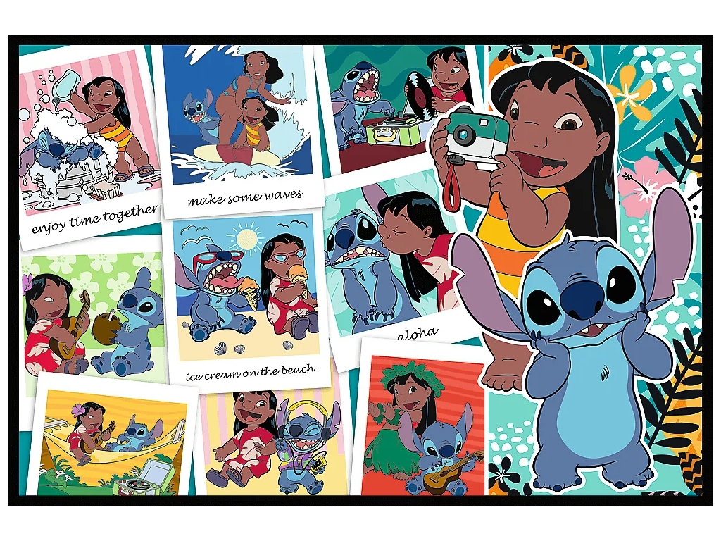 Пазлы Trefl Lilo&Stitch Счастливая жизнь Стич, 2 х 200 элементов