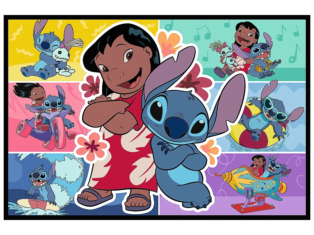 Пазлы Trefl Lilo&Stitch Счастливая жизнь Стич, 2 х 200 элементов