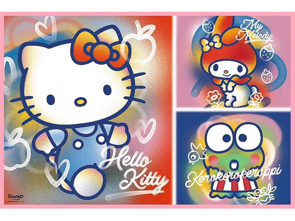 Пазли Trefl Hello Kitty Вітаю Кітті та друзів, 2 х 200 елементів