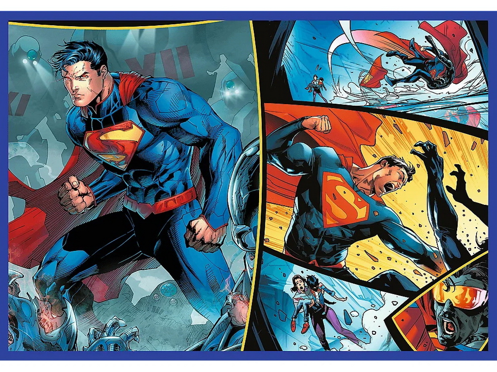 Пазлы Trefl DC Comics Смелость Супермена, 4 х 250 элементов