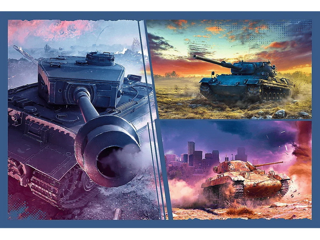 Пазли Trefl WARGAMING Бронетанкова місія, 2 х 200 елементів