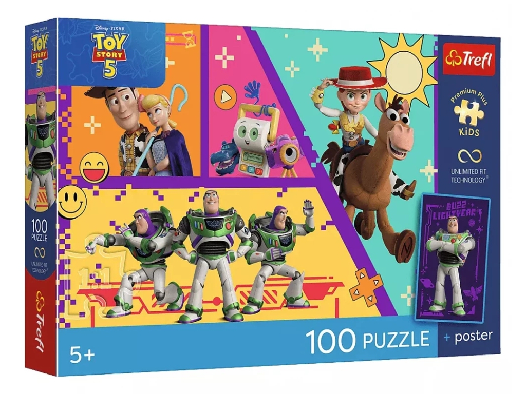 Пазлы Trefl Toy Story 5 Игрушки в действии, 100 элементов