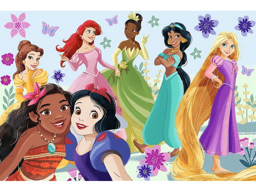 Пазли Trefl Disney Princess Принцеси в дії, 60 елементів