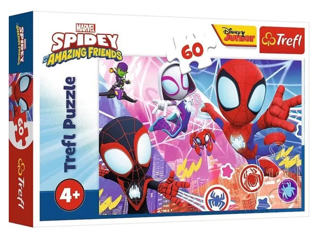 Пазлы Trefl Marvel Spidey «Приключения героев», 60 элементов