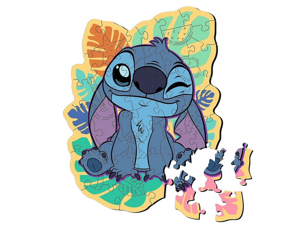 Пазл деревянный Trefl Wooden Lilo and Stitch Счастливый Стич, 50 элементов