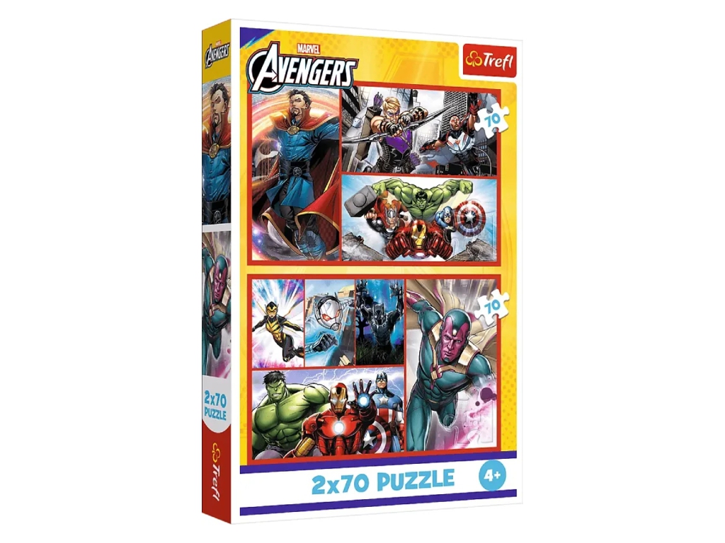 Пазлы 2 в 1 Trefl The Avengers Станьте героем, 2х70 элементов