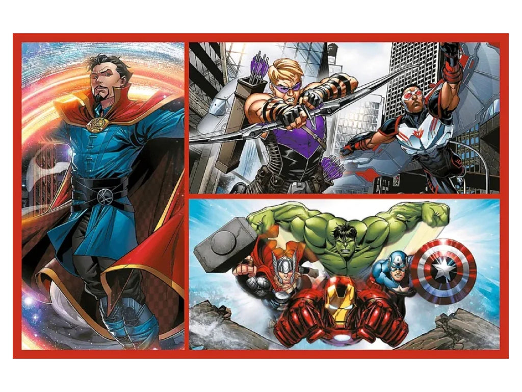 Пазлы 2 в 1 Trefl The Avengers Станьте героем, 2х70 элементов