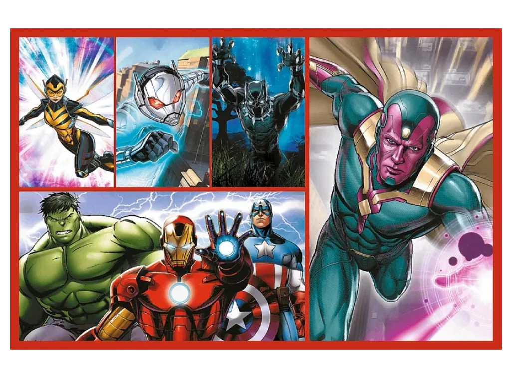 Пазлы 2 в 1 Trefl The Avengers Станьте героем, 2х70 элементов