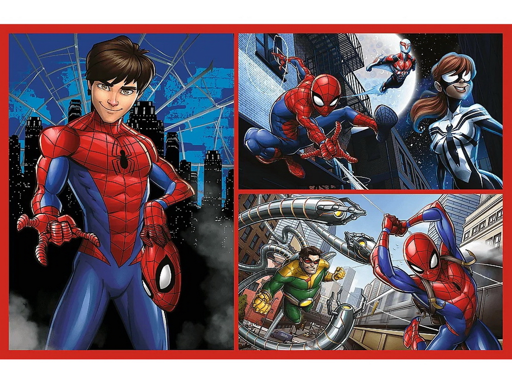 Пазли 2 в 1, Trefl Spiderman Павукові історії,  2х70 елементів
