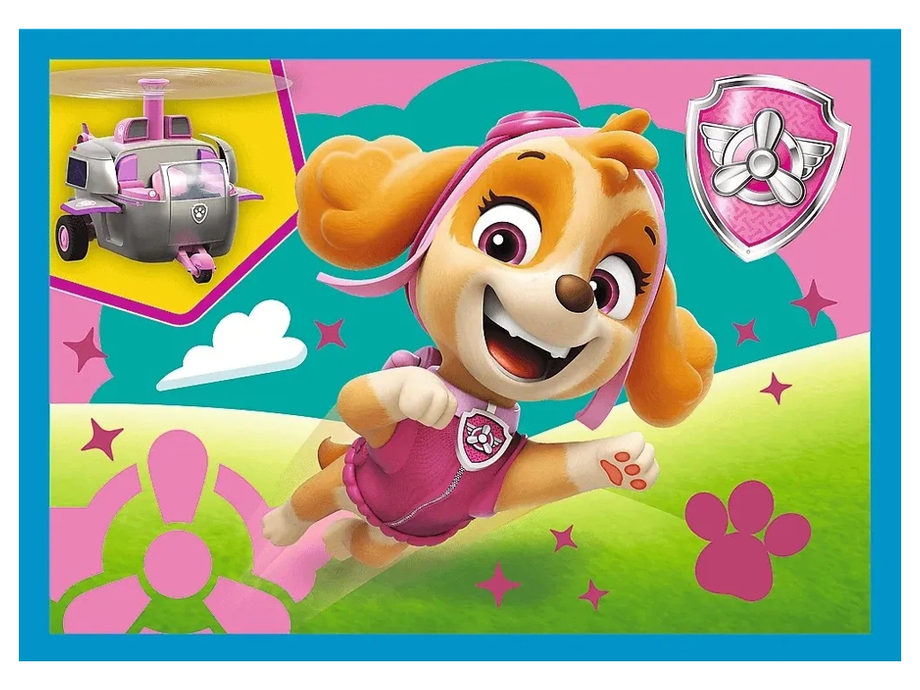 Пазлы Trefl Paw Patrol Запуск щенков 4 в 1, 12+15+20+24 элемента