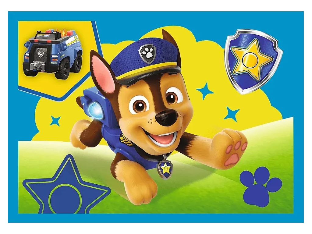 Пазлы Trefl Paw Patrol Запуск щенков 4 в 1, 12+15+20+24 элемента