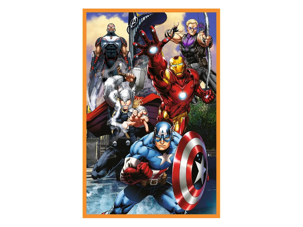 Пазлы 3 в 1 Trefl The Avengers Дни наполнены действиями, 3x80