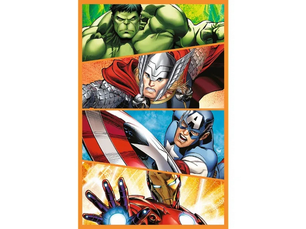Пазлы 3 в 1 Trefl The Avengers Дни наполнены действиями, 3x80