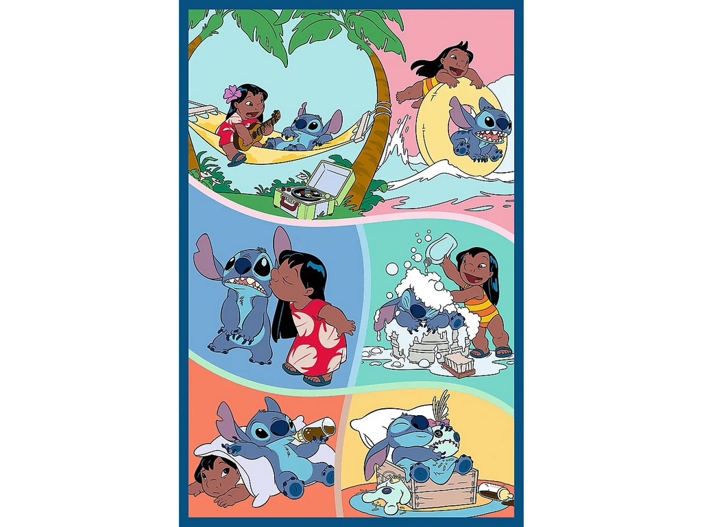 Пазлы 3 в 1 Trefl Lilo and Stitch Мир Стич, 3х80 элементов