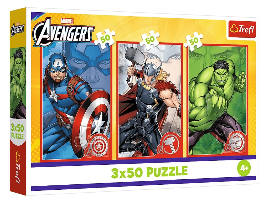 Пазли 3 в 1 Trefl The Avengers Ваш герой, 3х50 елементів