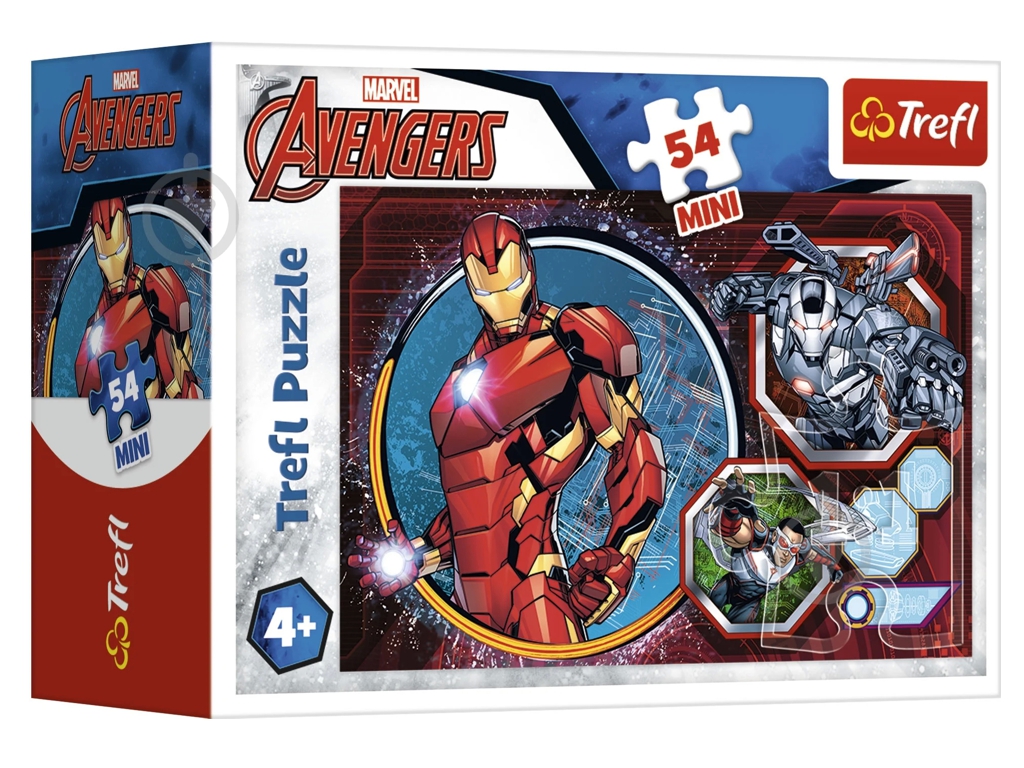 Пазлы Trefl Mini The Avengers Герои, 54 элемента, Trefl 19615