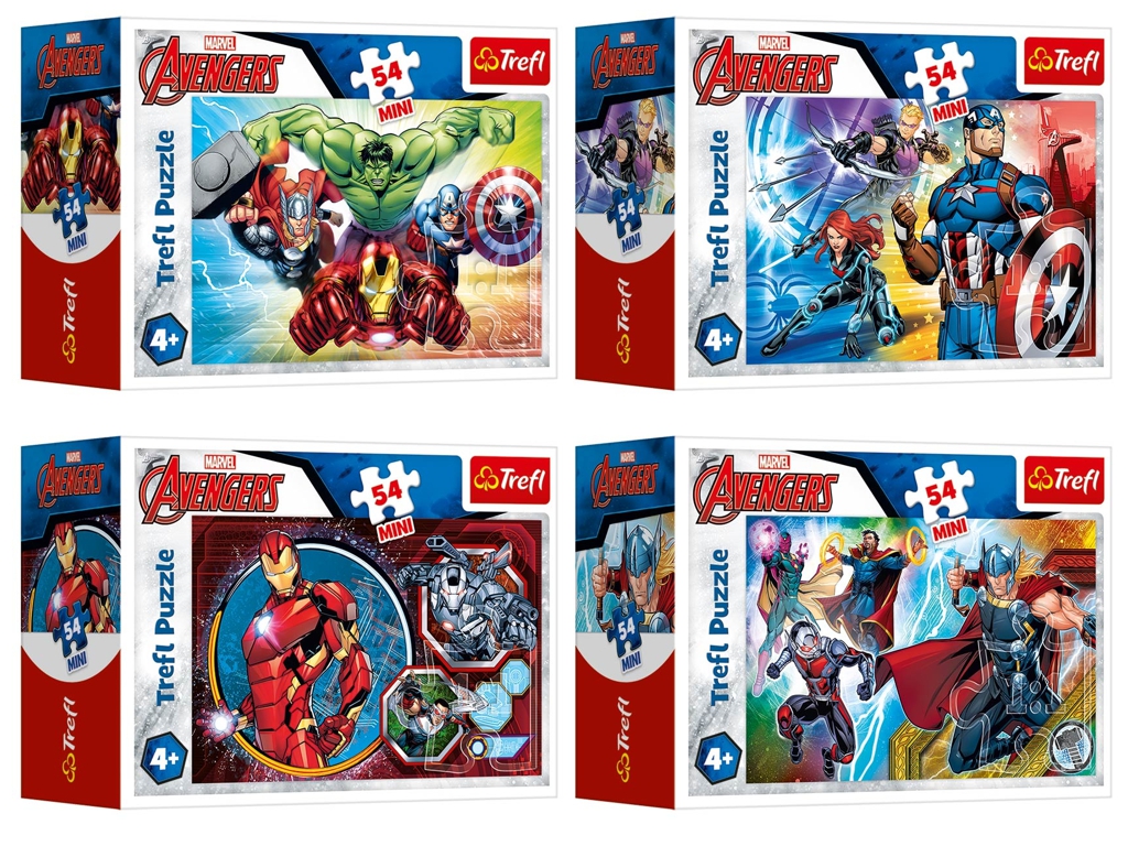 Пазлы Trefl Mini The Avengers Герои, 54 элемента
