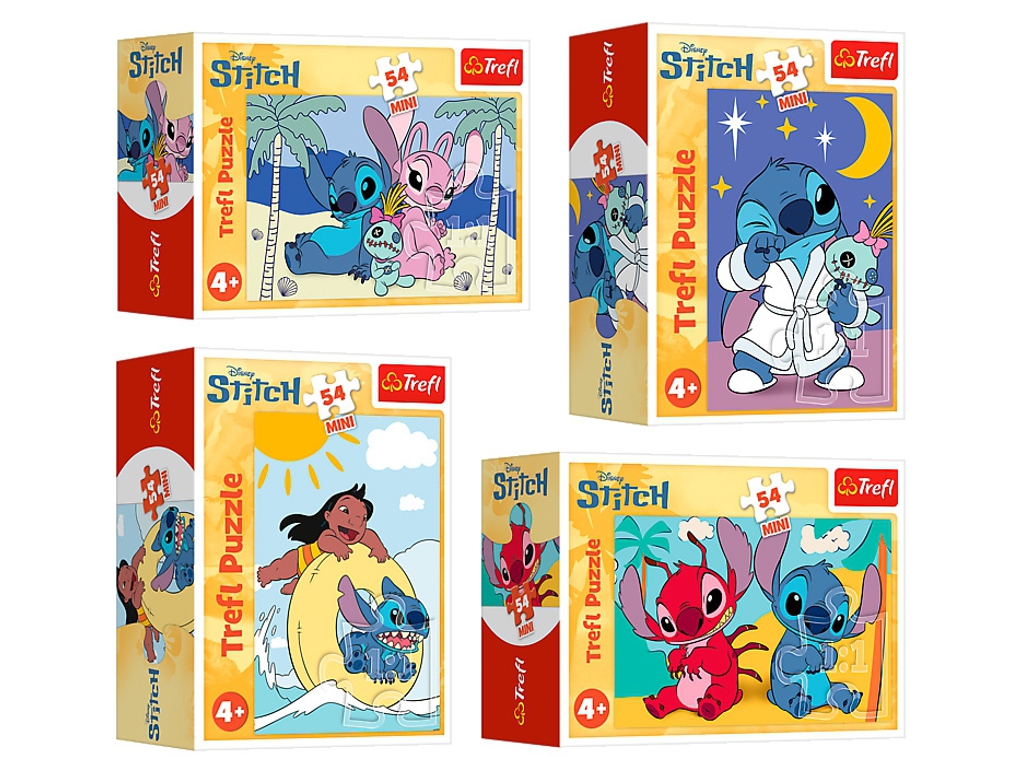 Пазлы Trefl Mini Lilo and Stitch Стич и его мир, 54 элемента, микс видов
