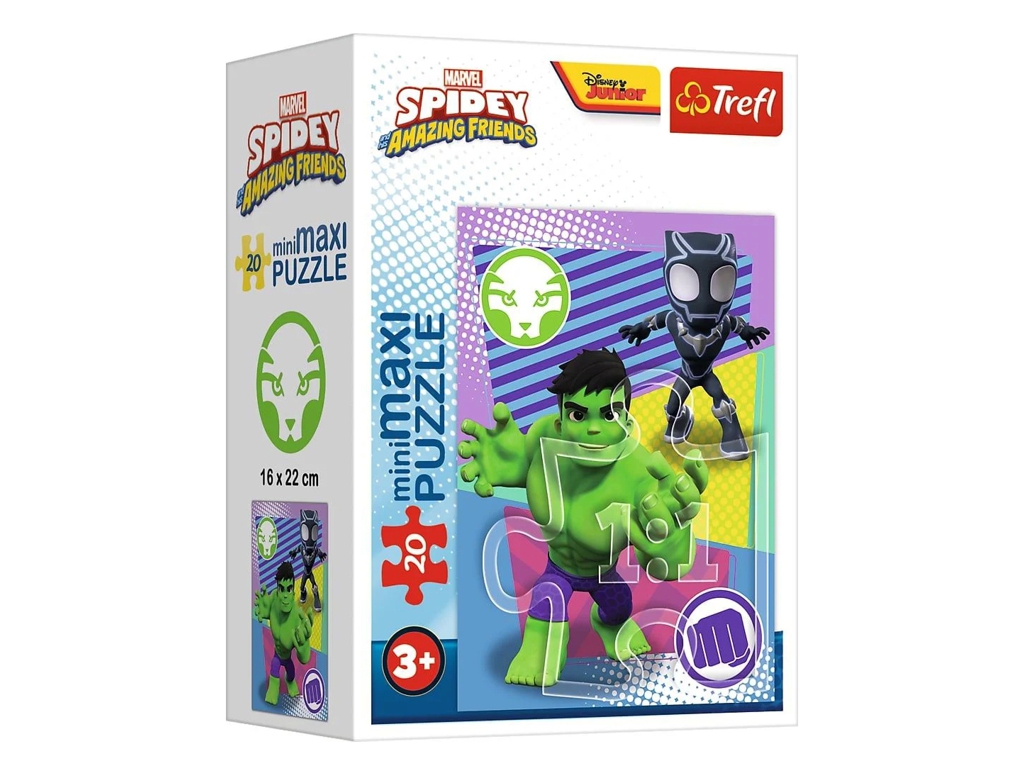 Пазлы Trefl Mini Maxi Amazing Spidey Паук и его друзья, 20 элементов, Trefl 21133