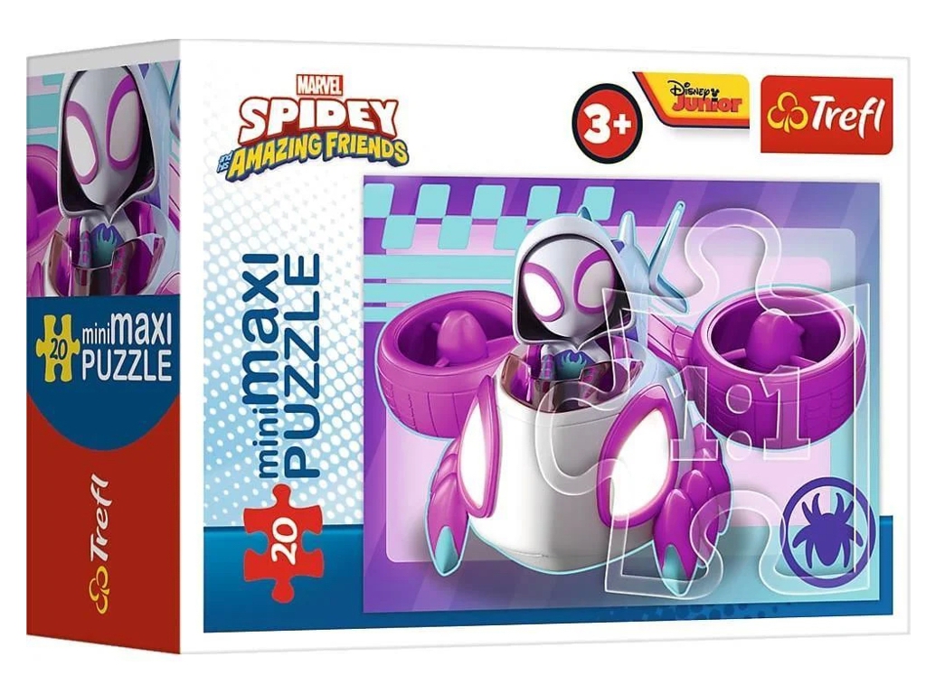 Пазлы Trefl Mini Maxi Amazing Spidey Паук и его друзья, 20 элементов, Trefl 21134