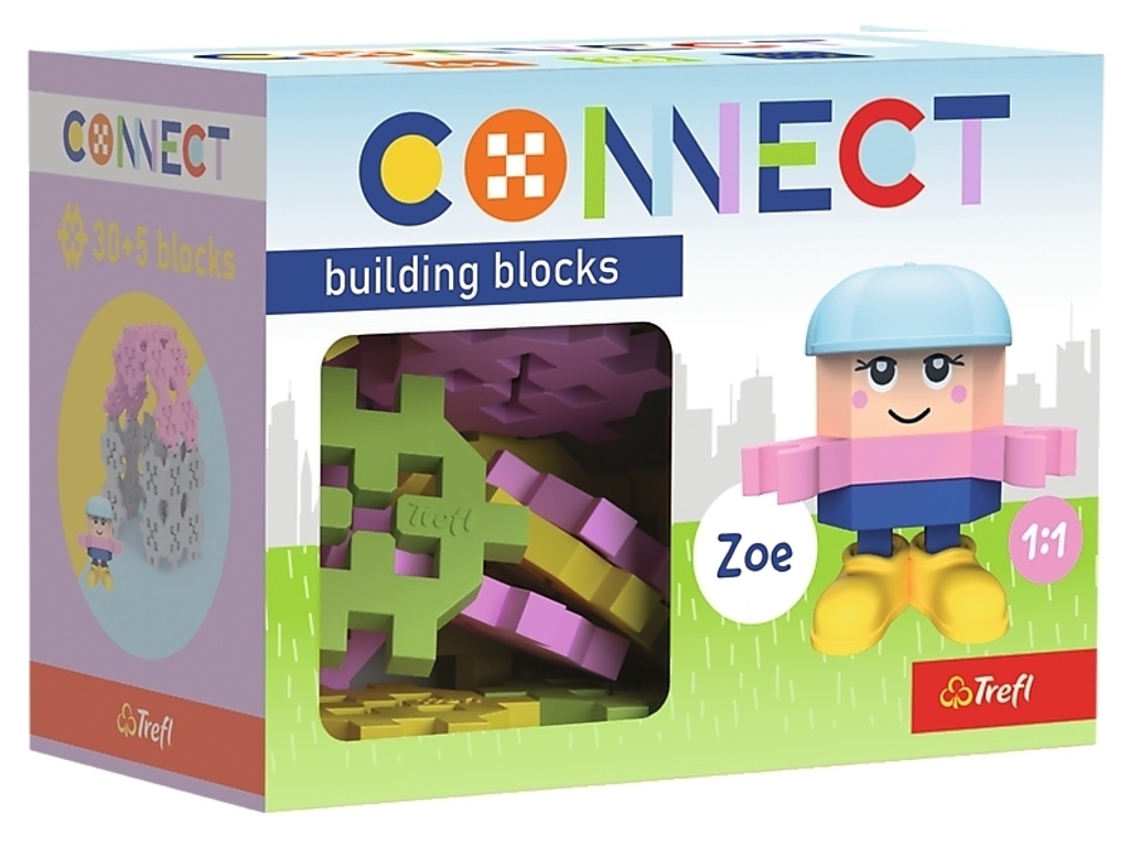 Конструктор Trefl Connect с игровой фигуркой Zoe, 35 элементов