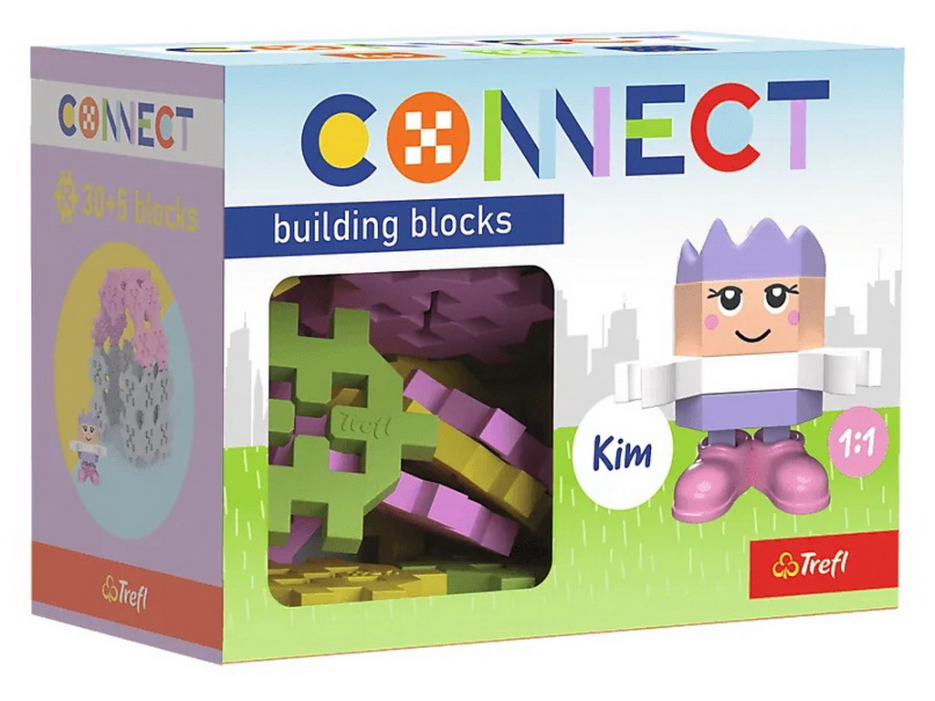 Конструктор Trefl Connect с игровой фигуркой Kim, 35 элементов