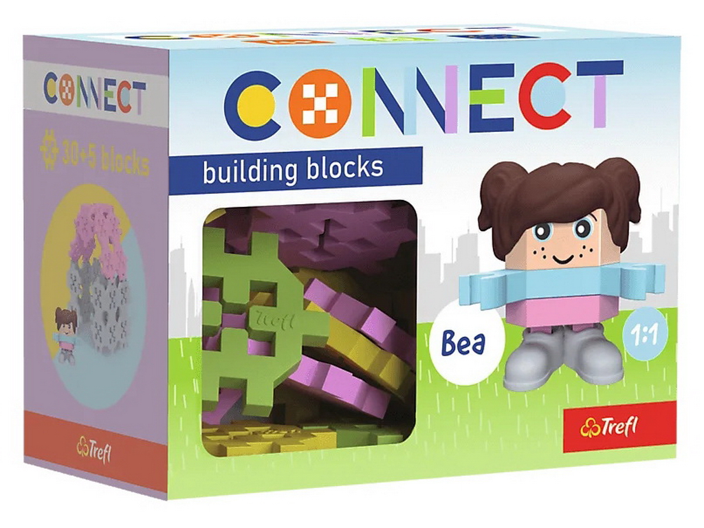 Конструктор Trefl Connect с игровой фигуркой Bea, 35 элементов