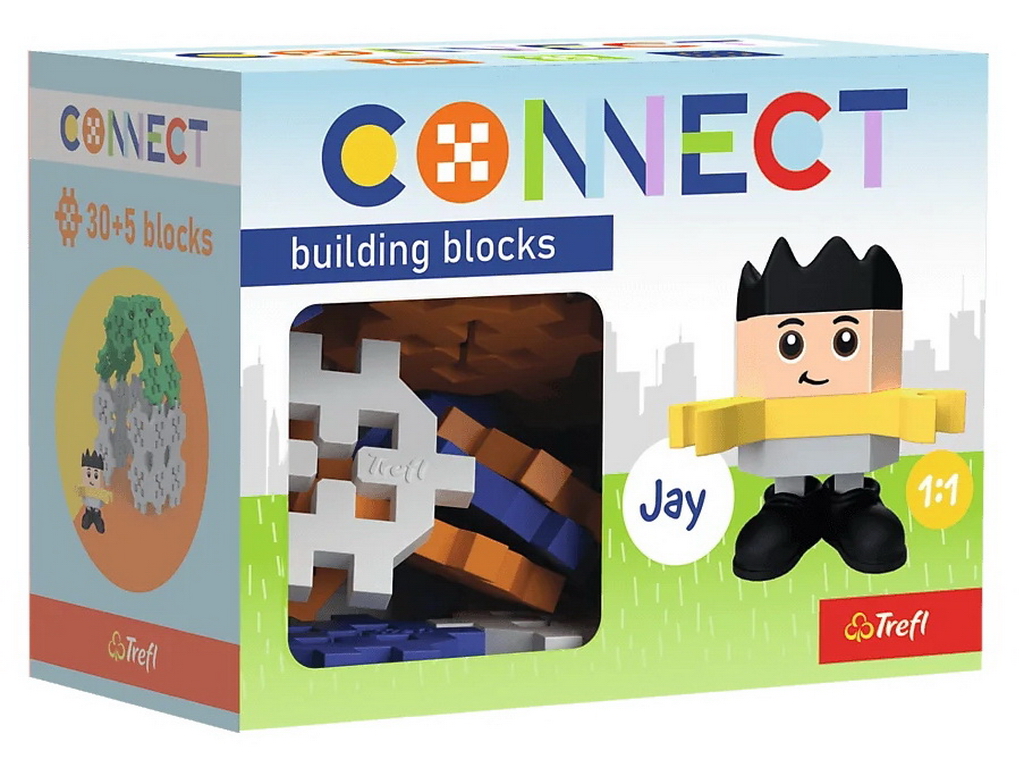 Конструктор Trefl Connect с игровой фигуркой Jay, 35 элементов